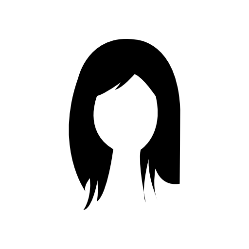Brunette female woman long hair