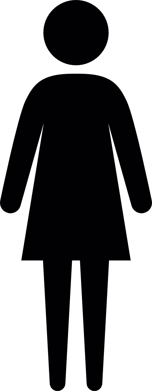 Standing female wearing dress