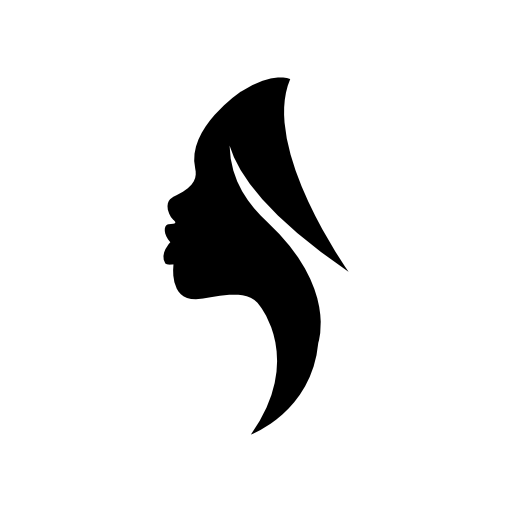 Side view woman silhouette