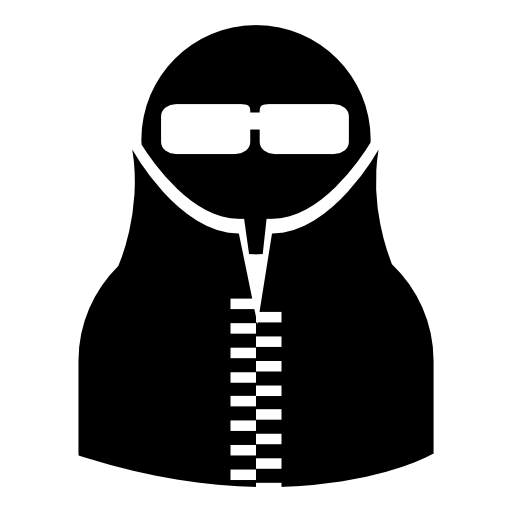 Spy man wearing disguise suit