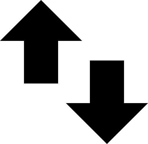 Small up and down arrows