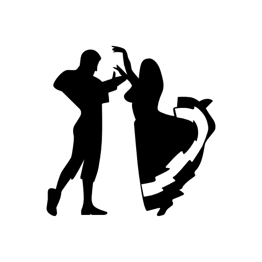 Couple dancing flamenco