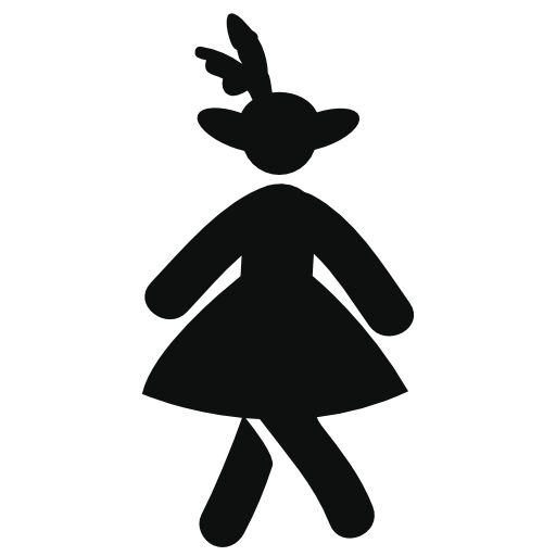 Elegant woman in dress with hat walking