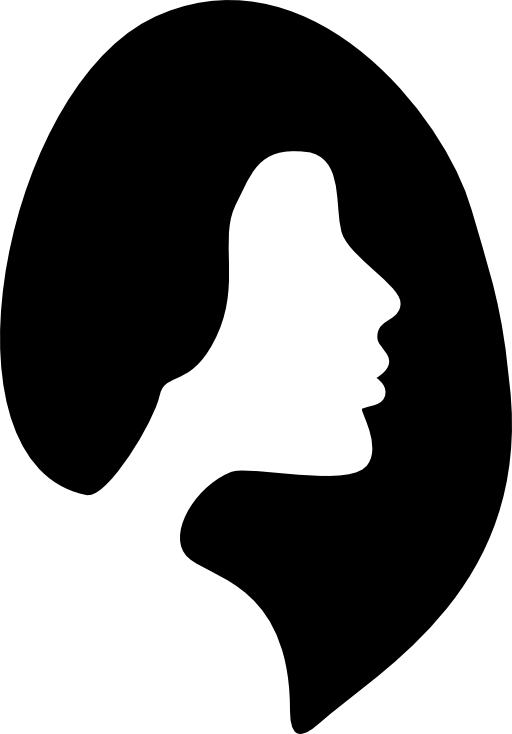 Female hair salon symbol
