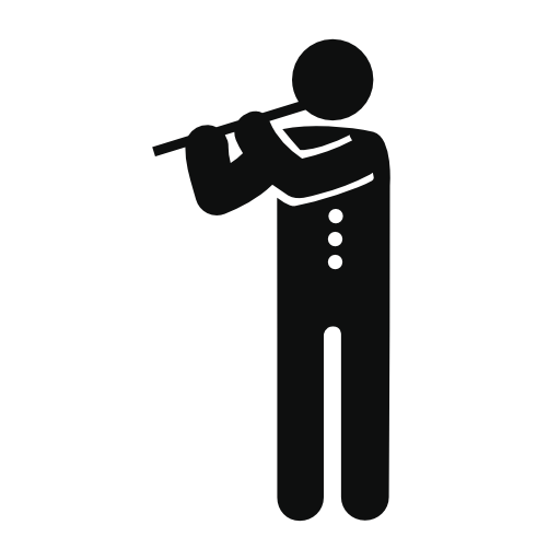 Man playing a flute