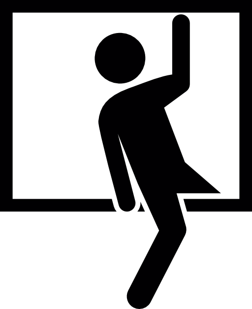Robber entering by a window