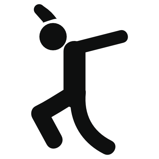 Man silhouette with extended arms