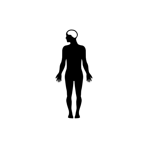 Male human body silhouette variant