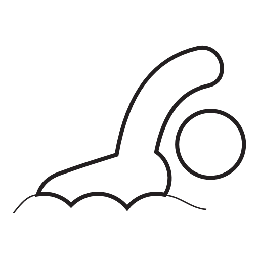 Swimmer swimming, IOS 7 symbol