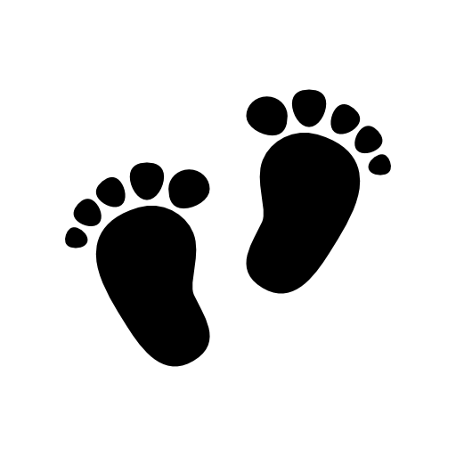 Human footprints couple