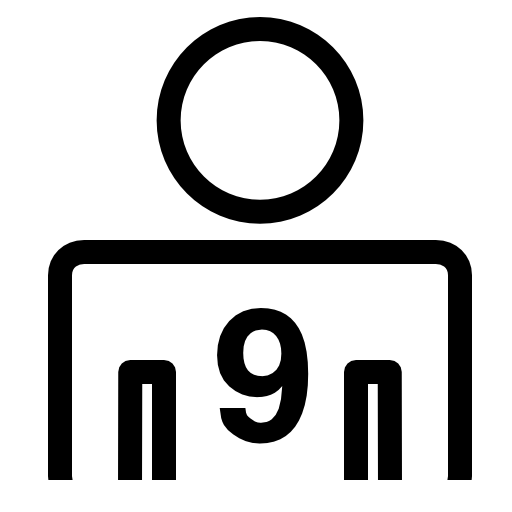 Nine persons symbol