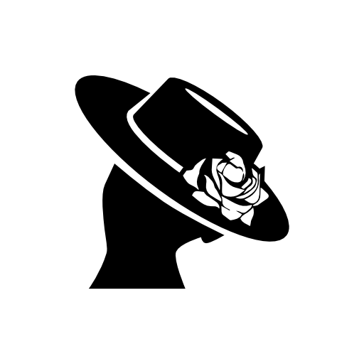 Flamenco hat on woman head