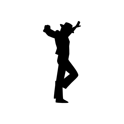 Flamenco male dancer silhouette