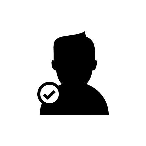 Boy close up silhouette of verified user