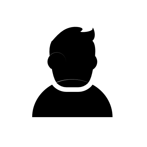 Boy user silhouette