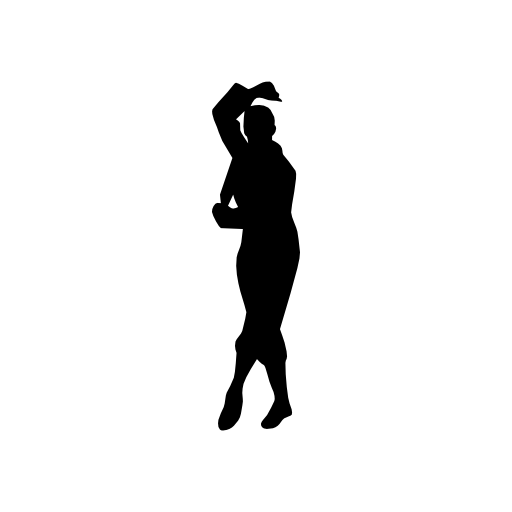 Male flamenco dancer silhouette