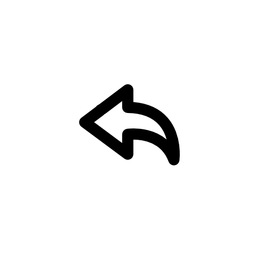 Arrow outline pointing to the left