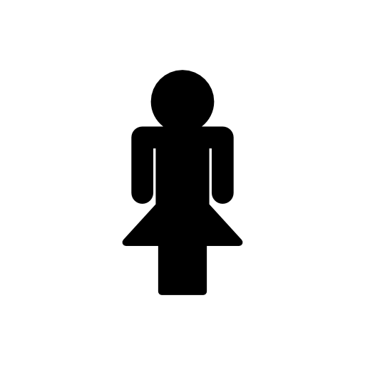 Female silhouette symbol