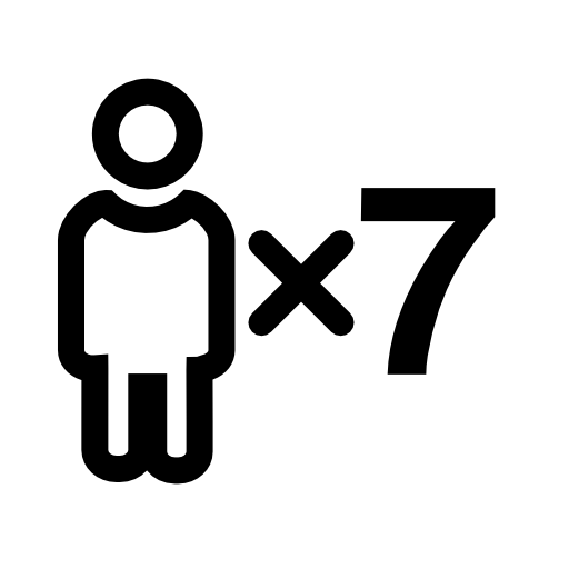 Seven persons symbol