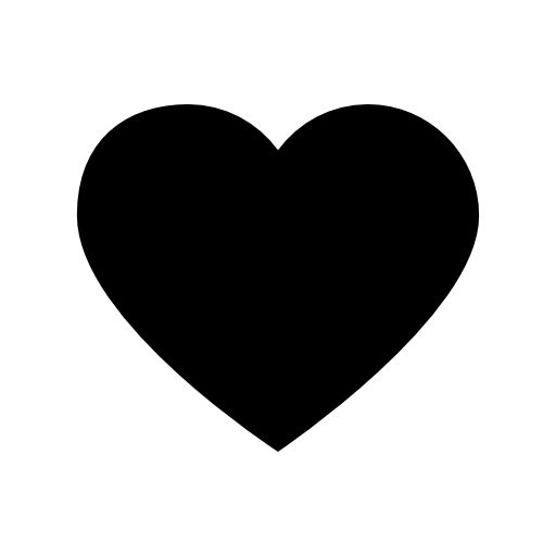 Heart simple shape silhouette