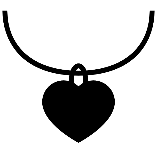 Heart shaped jewelry pendant