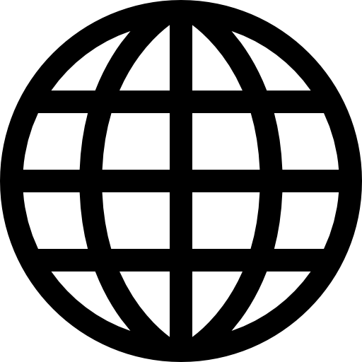 Earth globe with grid