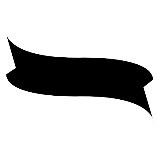 Ribbon black shape