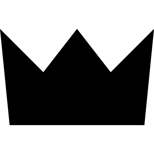 Crown shape silhouette