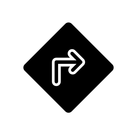 Traffic signal, arrow to right, IOS 7 interface symbol