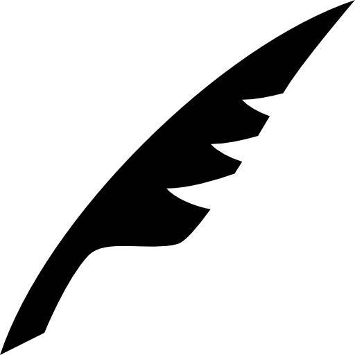 Feather black shape