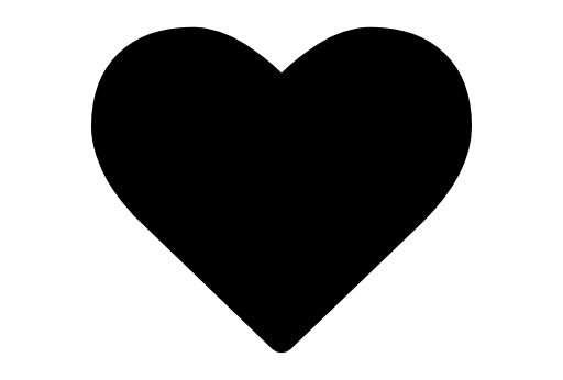 Heart shape silhouette