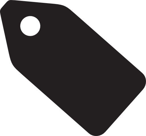 Black solid tag