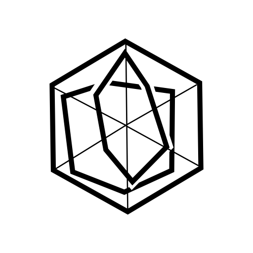 Hexagon with shapes inside