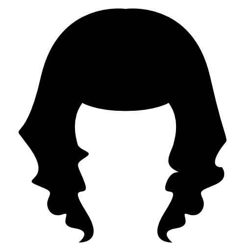 Human black hair shape