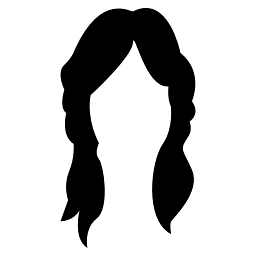 Female long black hair