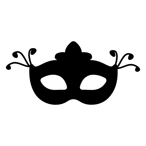 Carnival mask silhouette