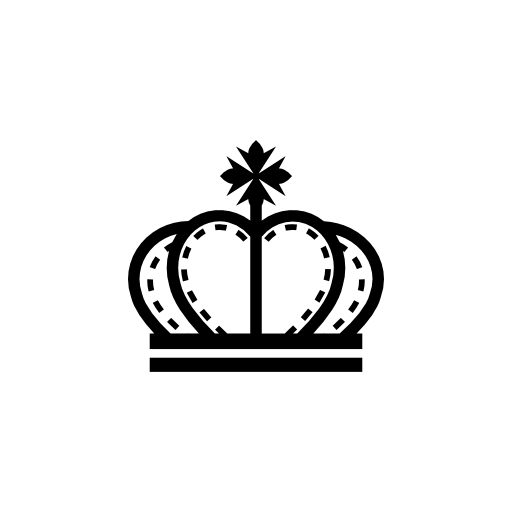 Vintage elegant royal crown design
