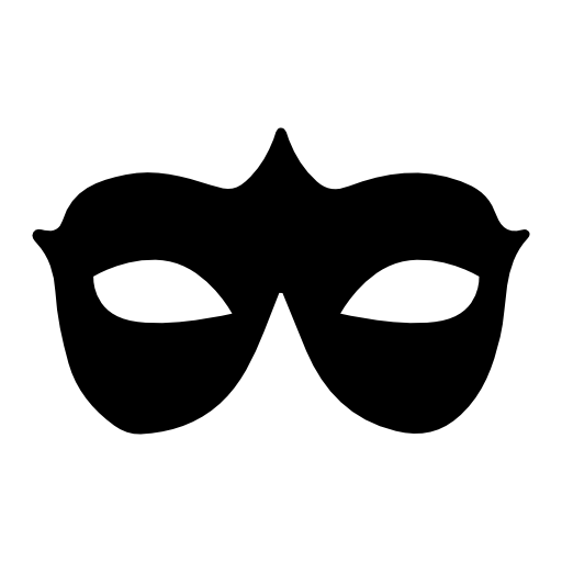 Carnival mask black shape