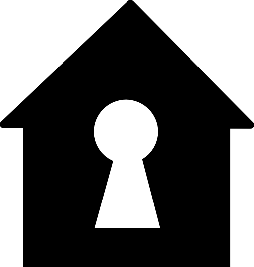 Keyhole in a home shape