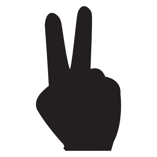 Two fingers, IOS 7 symbol
