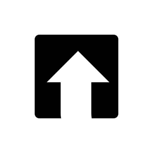 Up arrow in a square button