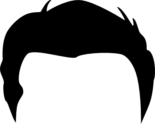 Male short hair wig shape