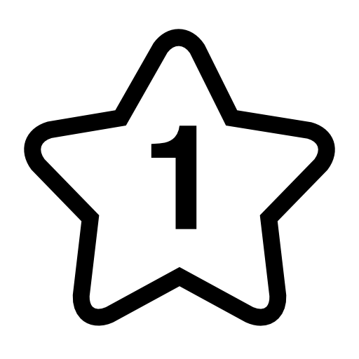 Star for number one