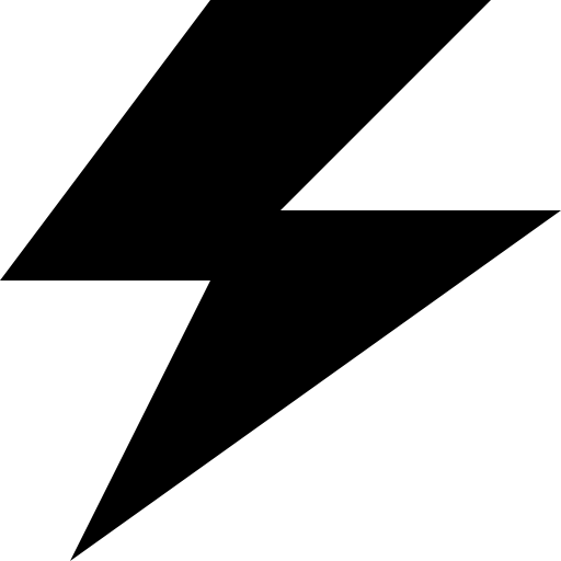 Lightning black shape