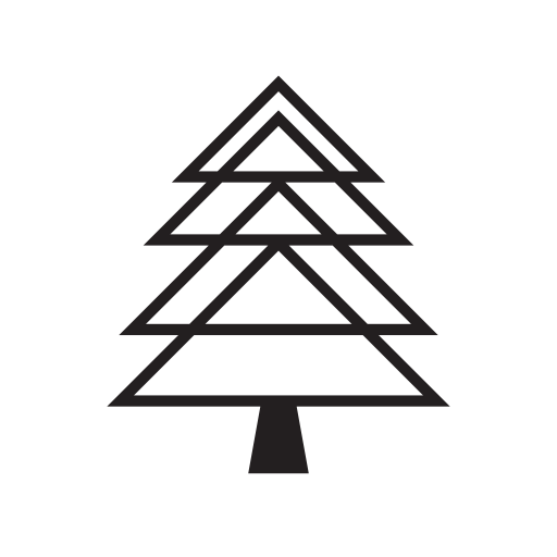 Christmas tree shape made of triangles