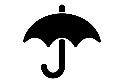 Umbrella black silhouette