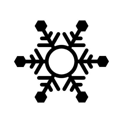 Snowflake with hexagons