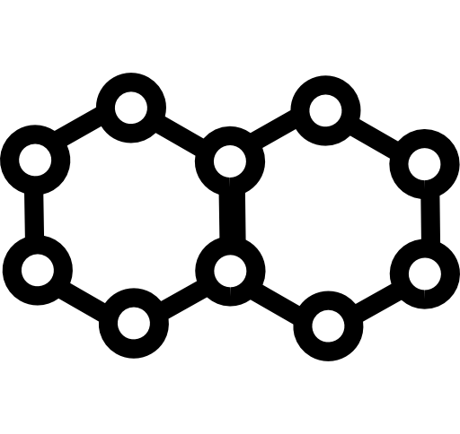 Molecule hexagonal shapes