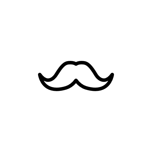 Moustache outline