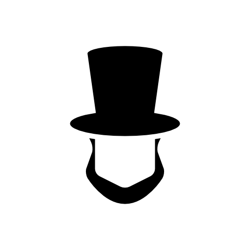 Abraham Lincoln hat and beard shapes